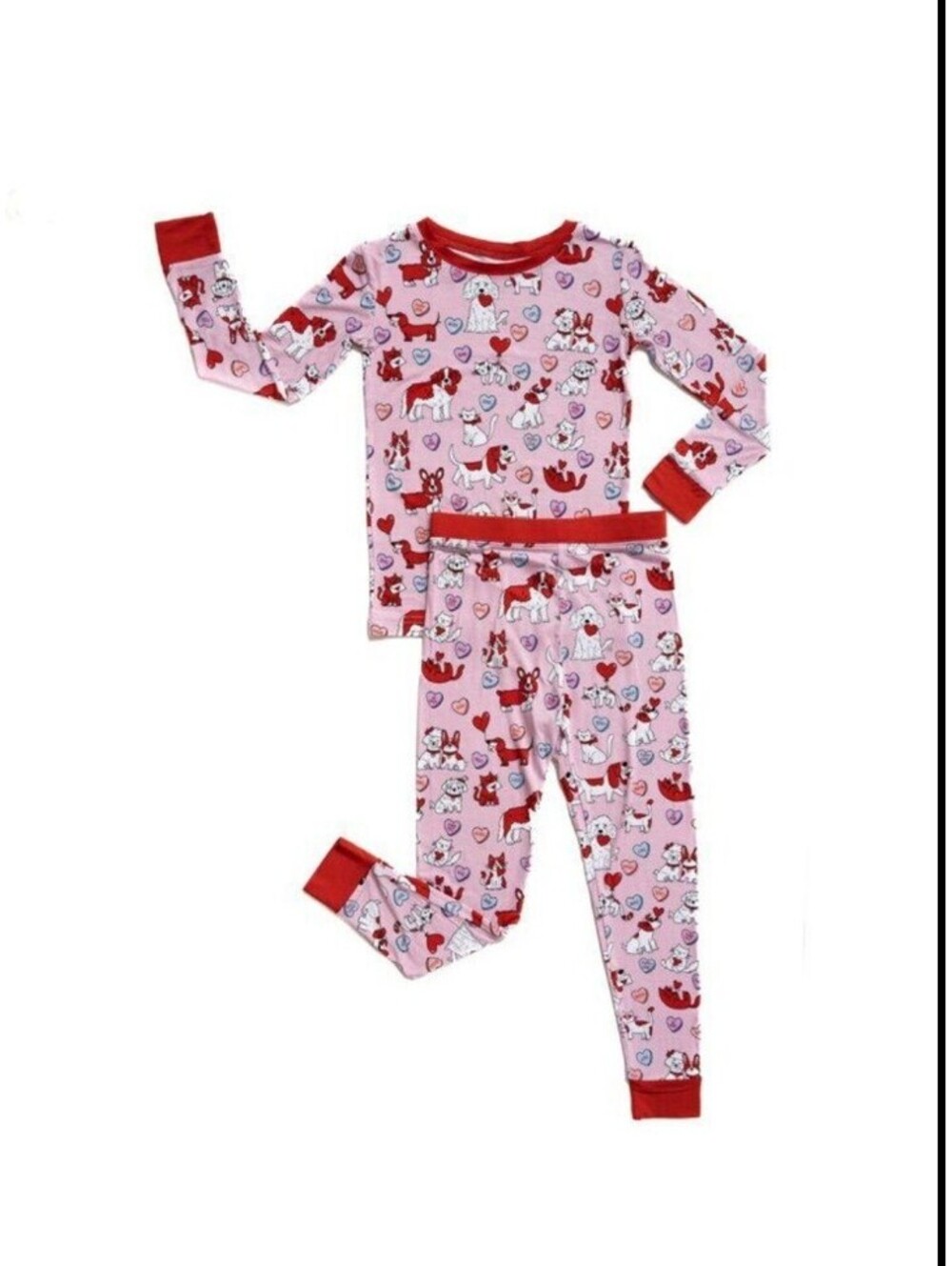 Little sleepies valentines day pajamas